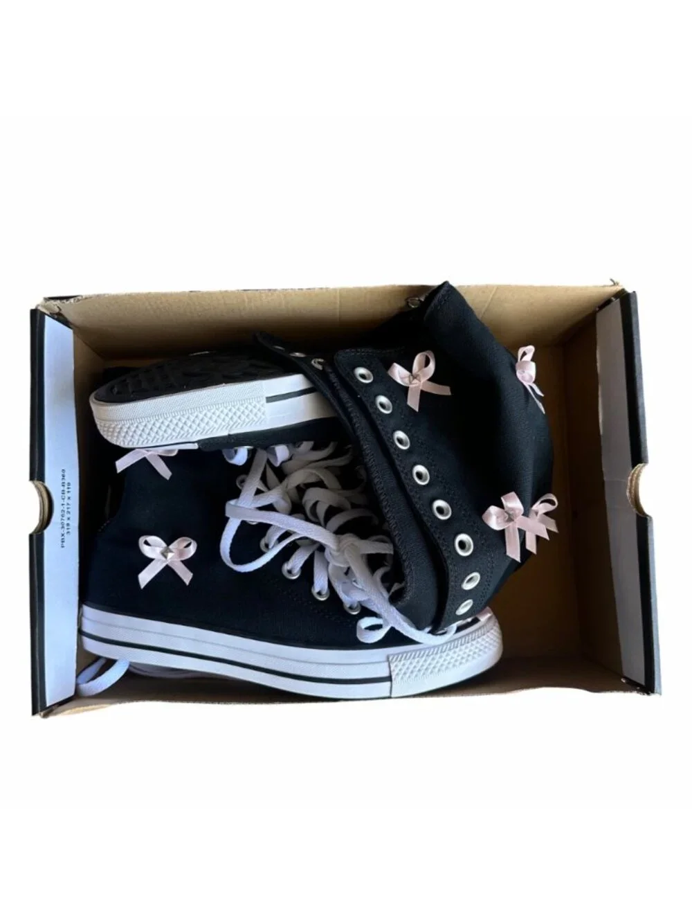 ⭐Converse Chuck Taylor XXHi Bows & Studs Sz 7 Women Boots Sneaker Black A17684C